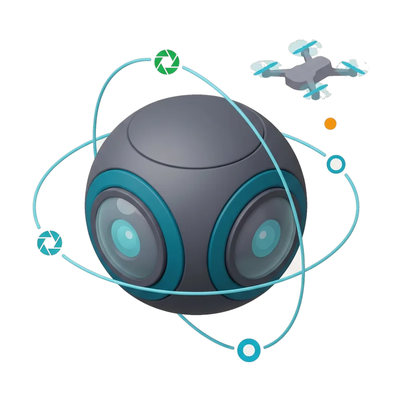 Insta360 Sphere 360-Grad-Kamera Illustration